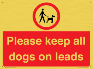 Please keep all dogs on leads